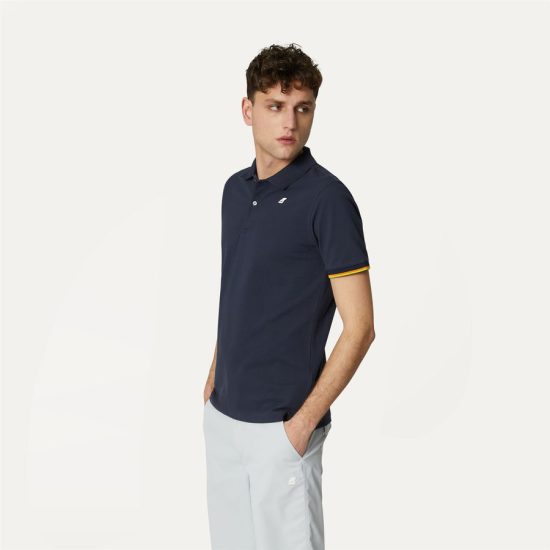kway polo uomo modello vincent k7121iw k89 blue depht