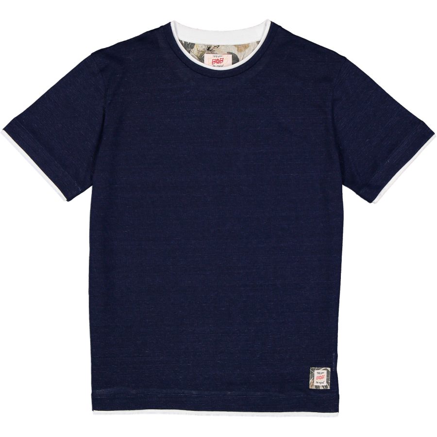maglietta lino bob vr0273 blu
