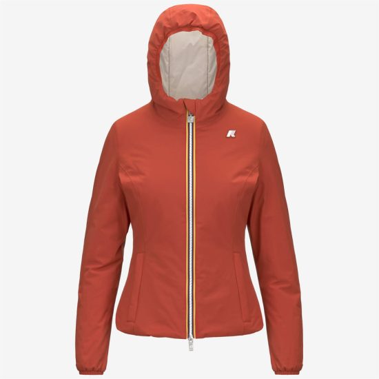 k-way donna modello lily st warm reversible k6128tw colore rosso ash