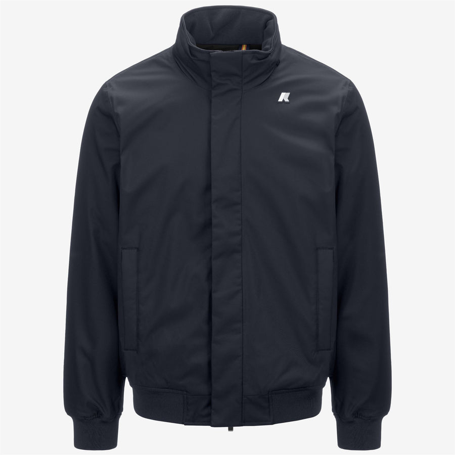 k-way uomo giubbino modello amaury twill marmotta colore blu al9