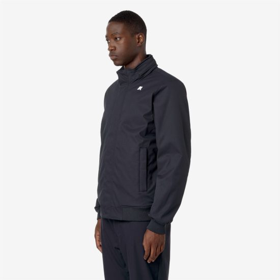 k-way uomo giubbino modello amaury twill marmotta colore blu al9