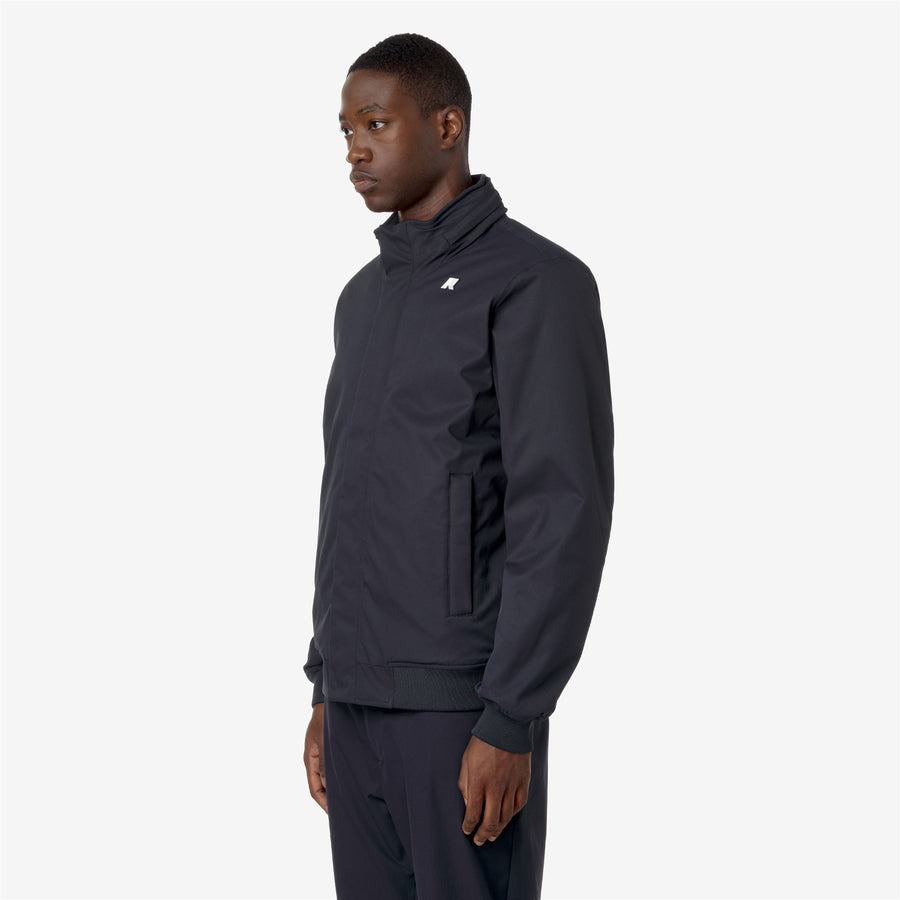 k-way uomo giubbino modello amaury twill marmotta colore blu al9