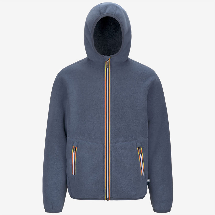 k-way uomo felpa modello jack-sherpa-polar reversible grigio asf