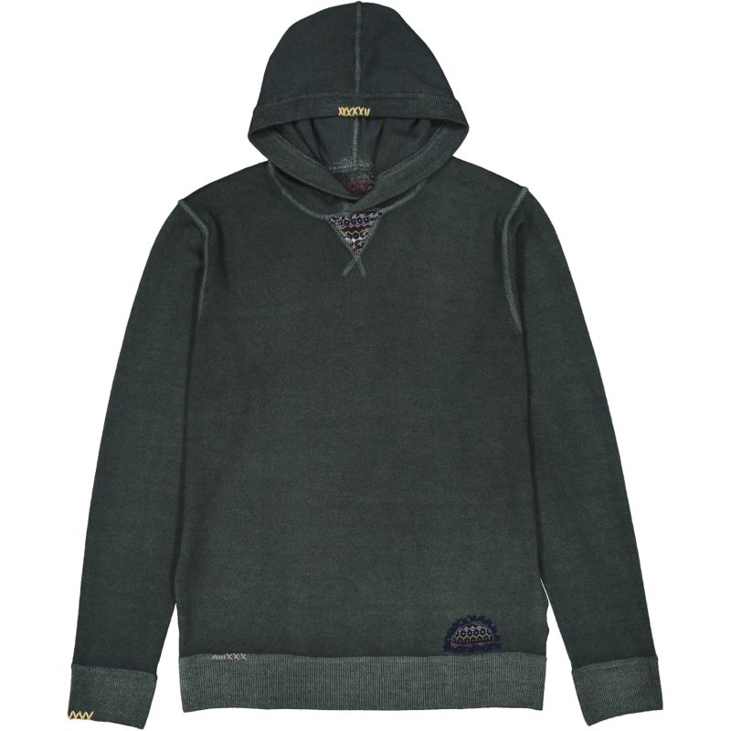 bob maglione con cappiuccio modello berlin colore verde bottiglia