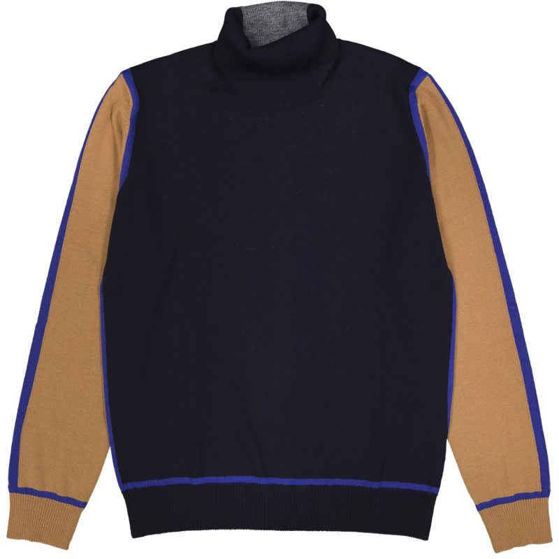 bob maglione dolcevita kos blu