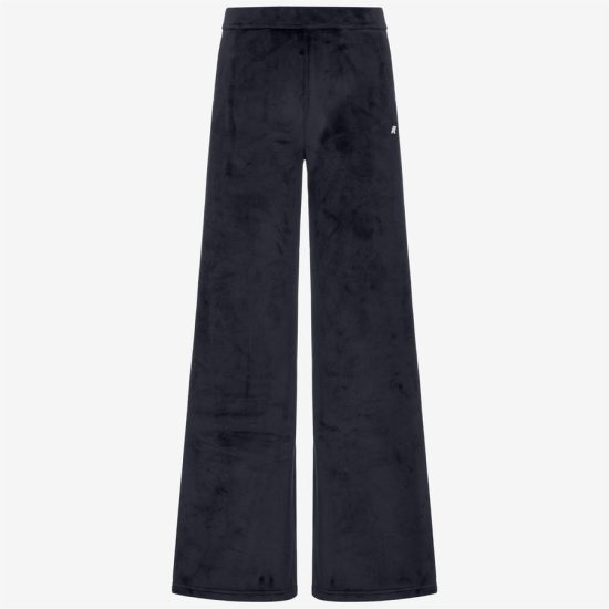 k-way donna pantalone modello jenny velour polar colore blu k7128cw a2b blue depth