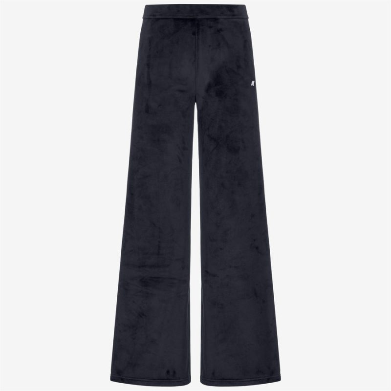 k-way donna pantalone modello jenny velour polar colore blu k7128cw a2b blue depth
