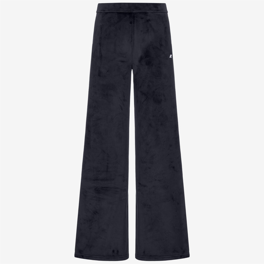 k-way donna pantalone modello jenny velour polar colore blu k7128cw a2b blue depth