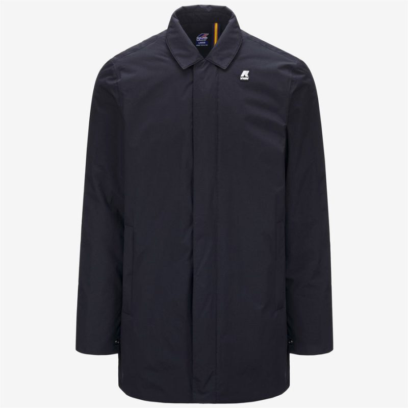 k-way uomo giaccone modello benny warm ottoman k31355w k89 colore blu