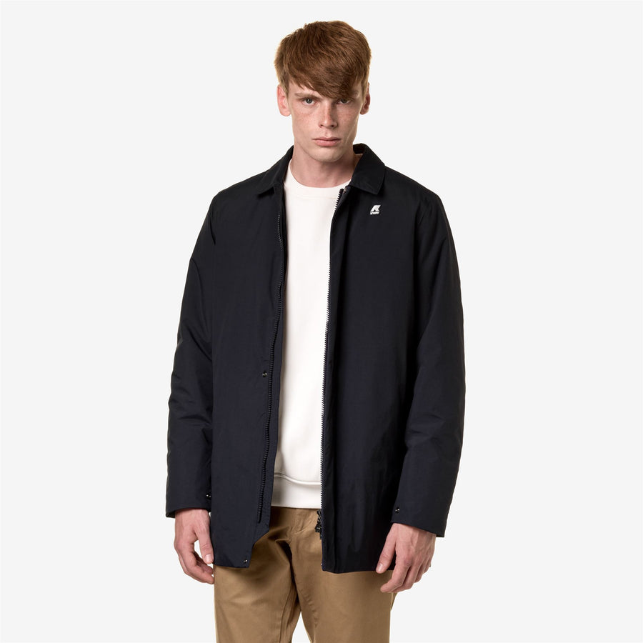 k-way uomo giaccone modello benny warm ottoman k31355w k89 colore blu