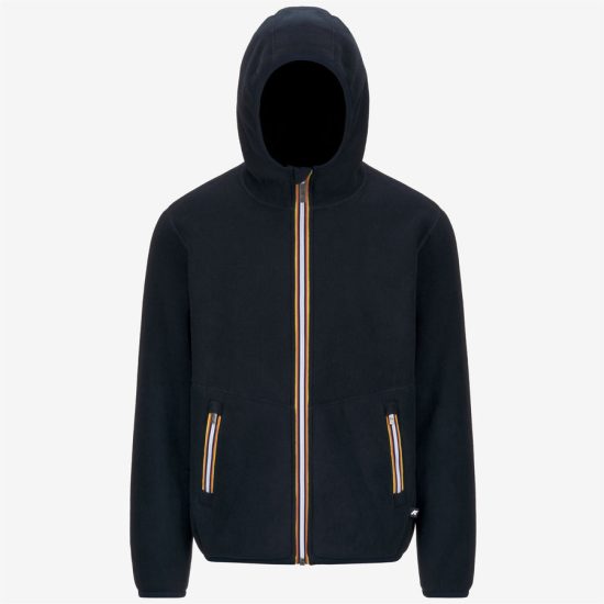 k-way uomo felpa modello jack sherpa polar reversible blu k4122uw a2b blue depth