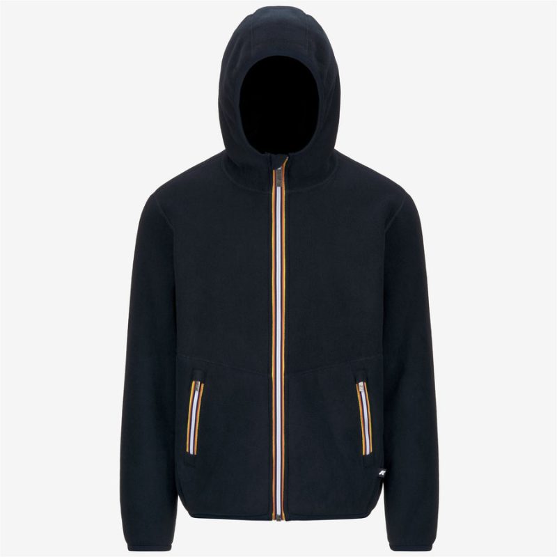 k-way uomo felpa modello jack sherpa polar reversible blu k4122uw a2b blue depth