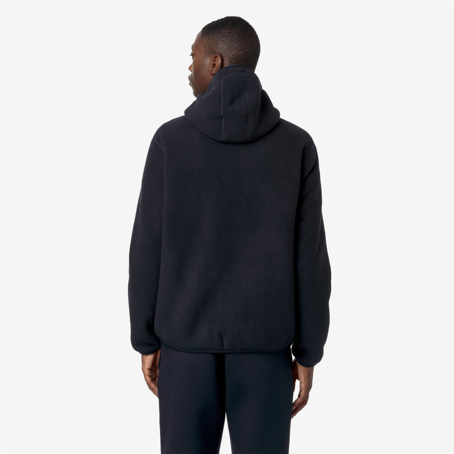 k-way uomo felpa modello jack sherpa polar reversible blu k4122uw a2b blue depth