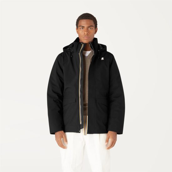 k-way uomo modello jackel bonded padded k41279w nero usy black pure