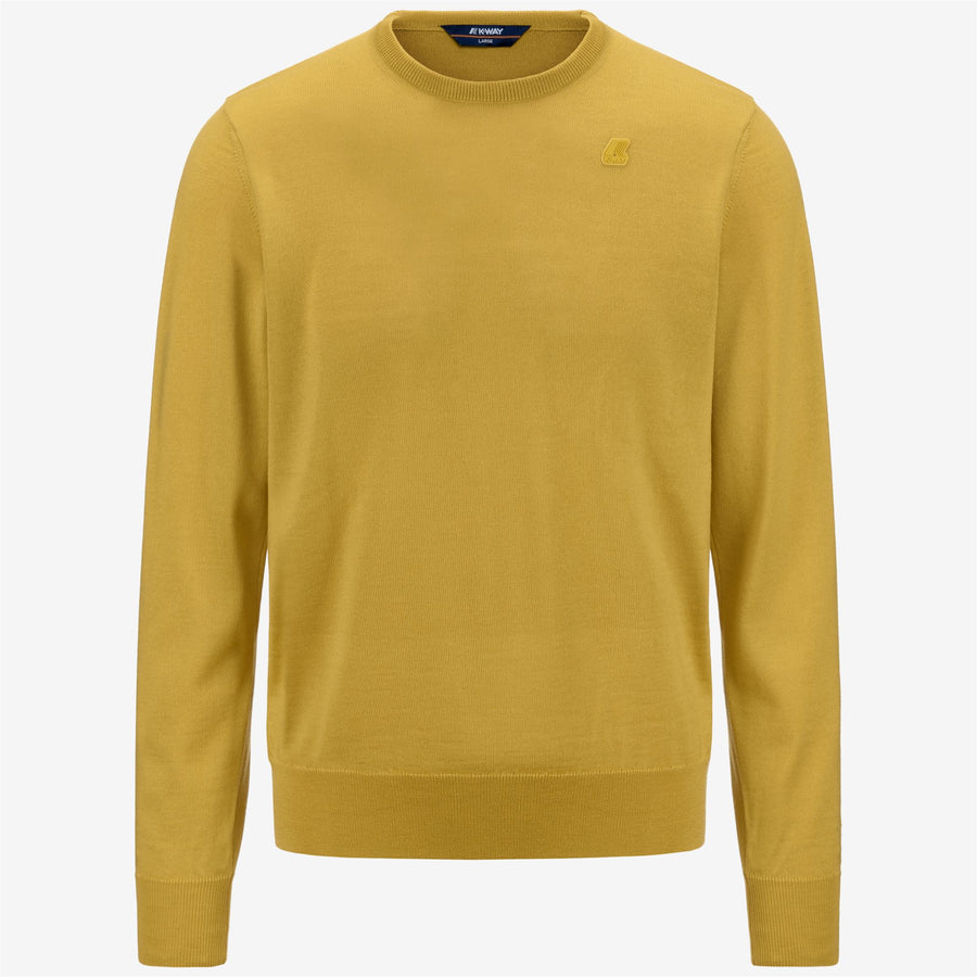k-way-uomo-maglione-sebastien-merino-giallo-k6113bw-yellow-zafferano k-way uomo maglione sebastien merino colore giallo k6113bw yellow zafferano