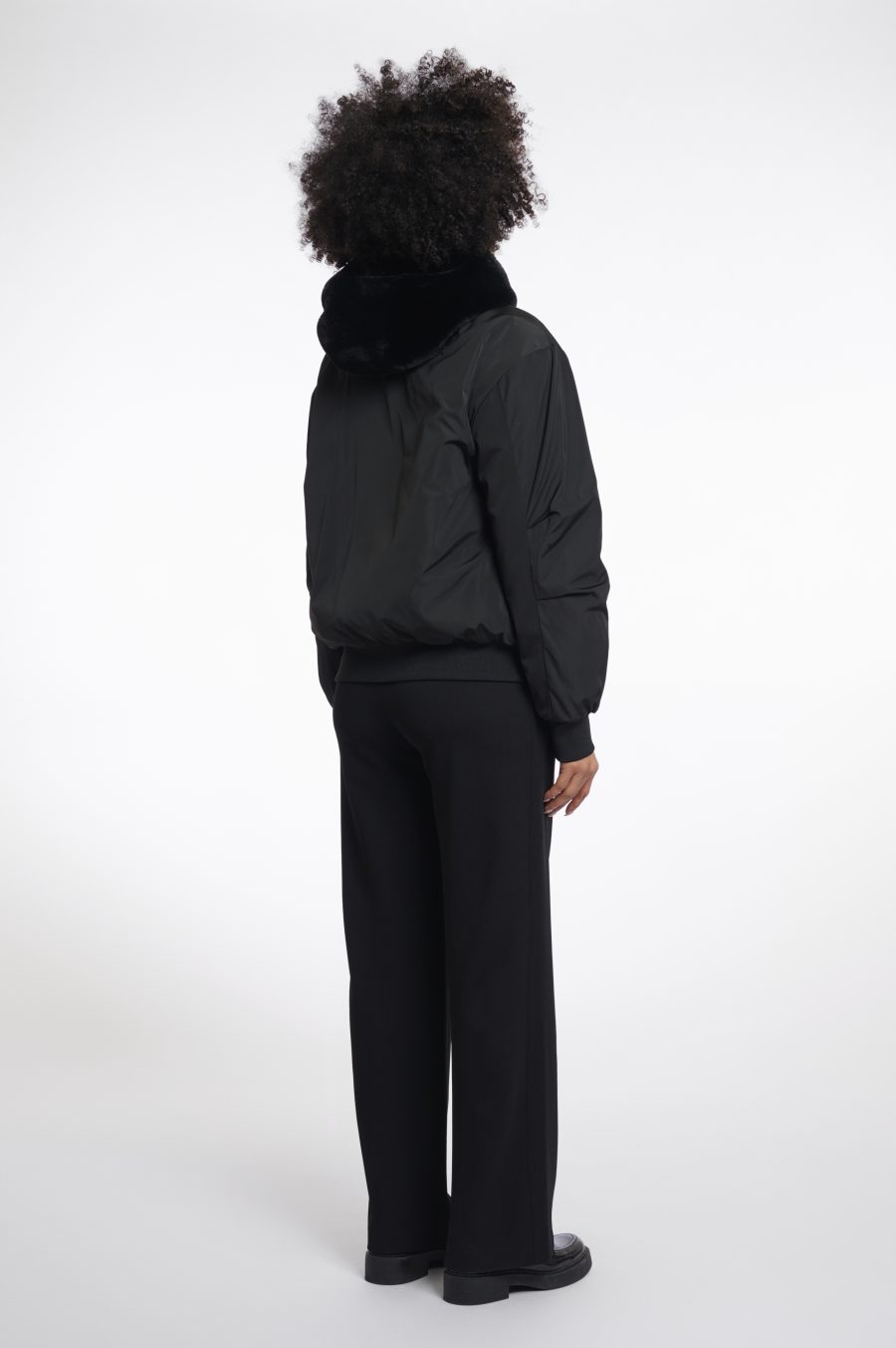 rino e pelle giacca bomber reversibile modello rubia colore nero black 7002512