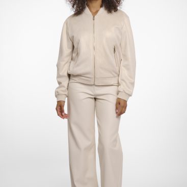 rino & pelle bomber jonina colore beige chiaro effetto oro