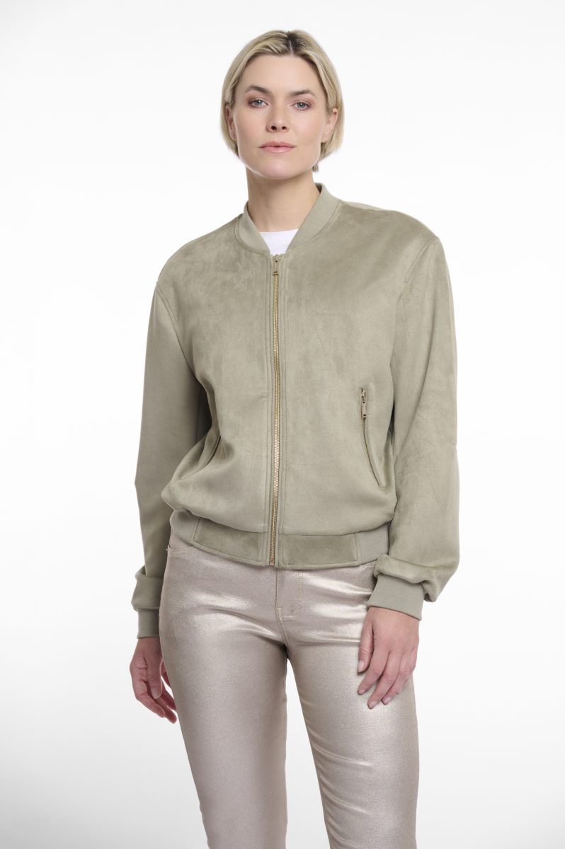 rino & pelle bomber jonina colore verde chiaro