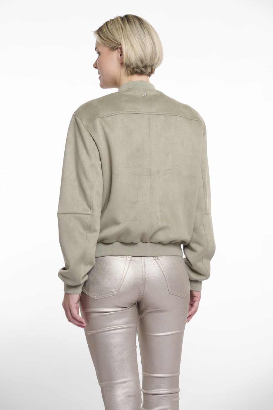 rino & pelle bomber jonina colore verde chiaro