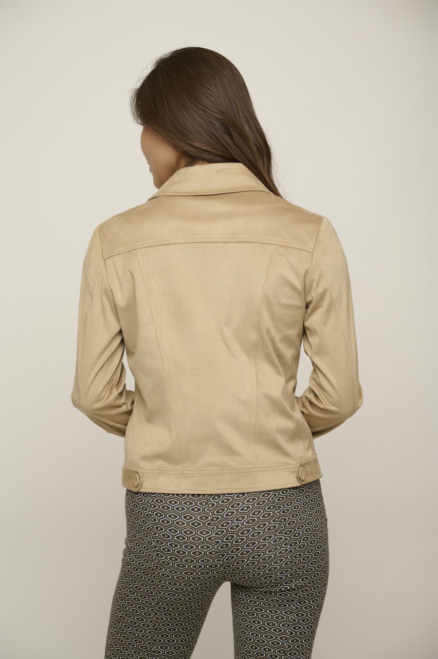 rino e pelle giacca modello briana colore beige