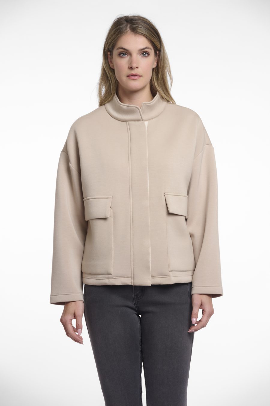 rino pelle giacca modello erlissa colore beige