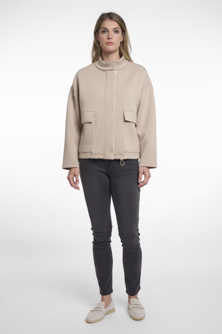 rino pelle giacca modello erlissa colore beige