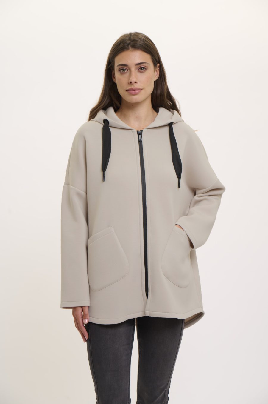 rino & pelle giubbino bray colore grigio nebbia