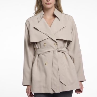 rino & pelle trench bebel colore beige chiaro