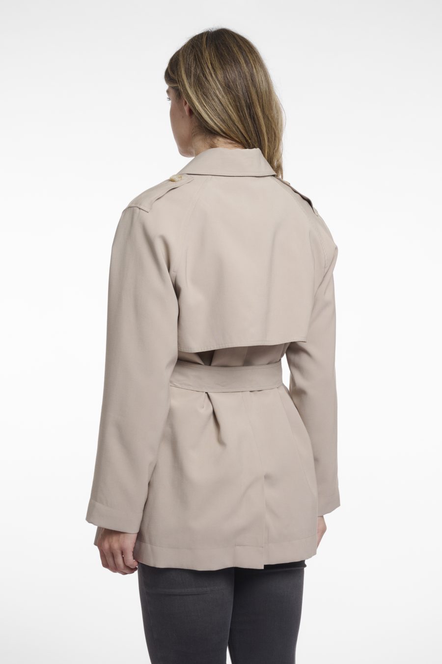 rino & pelle trench bebel colore beige chiaro