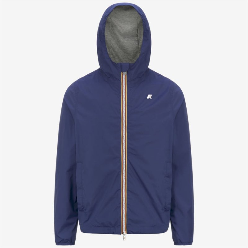 k-way uomo modello jack stretch nylon jersey colore blue deep cobalt k3123Uw 867