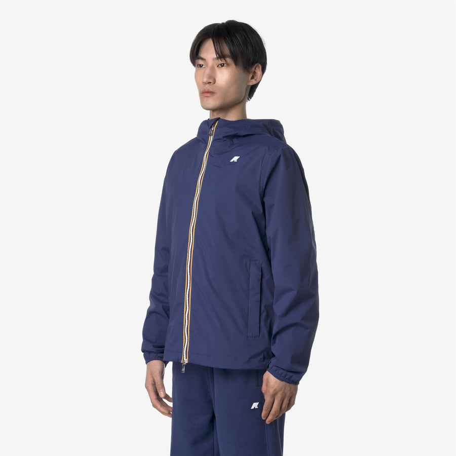 k-way uomo modello jack stretch nylon jersey colore blue deep cobalt k3123Uw 867