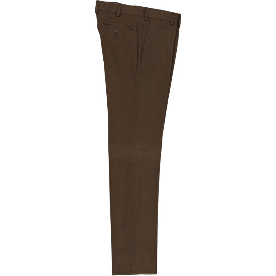 mascaro pantalone fustagno modello 80 micro fantasia marrone