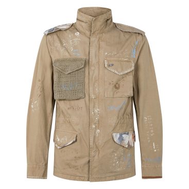 bob giacca filed jacket tasca uncinetto army 449dr t449 beige duna