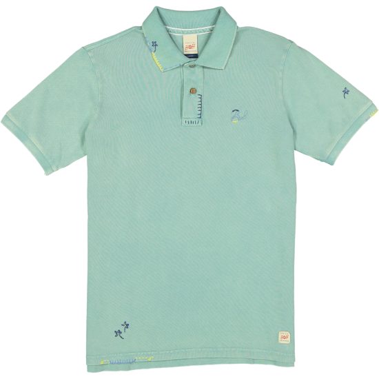 bob polo modello basic r00488 colore verde acqua codice agata