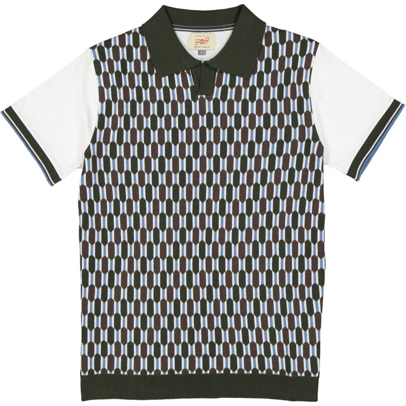 bob polo modello stan colore verde e marrone variante 3