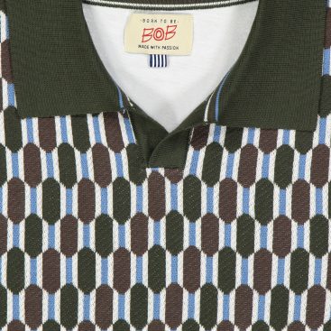 bob polo modello stan colore verde e marrone variante 3