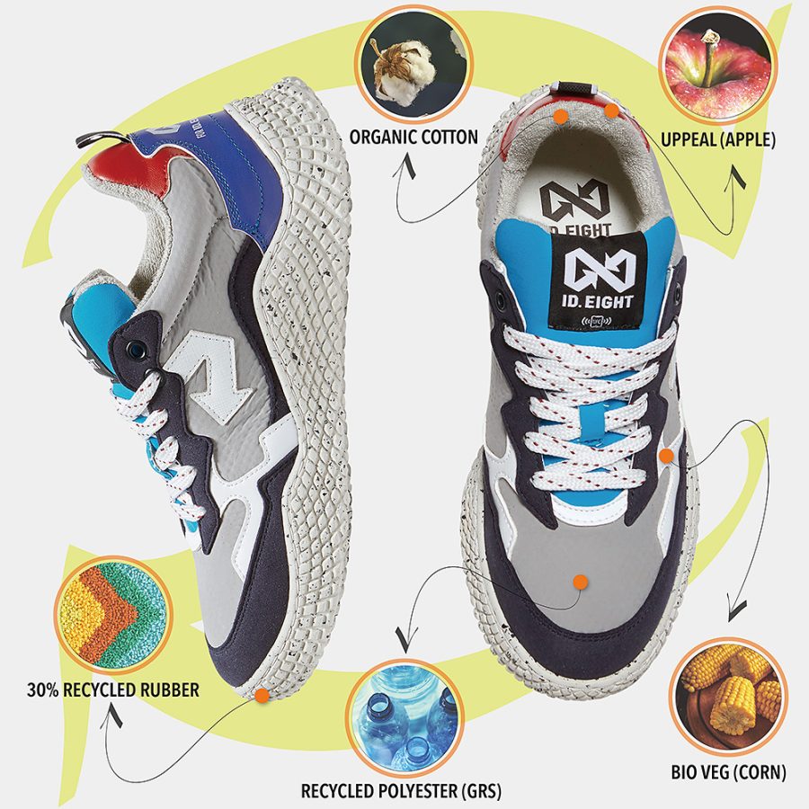 sneakers id eight modello hana colore cloud grey