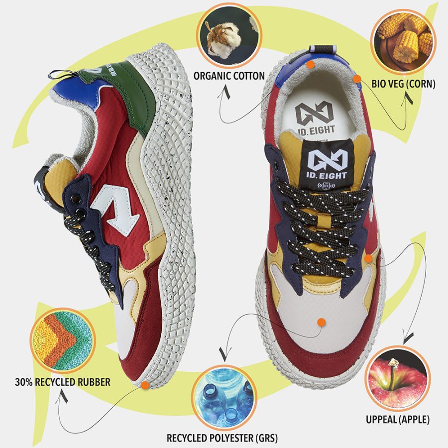 sneakers id eight modello hana colore wine tasting