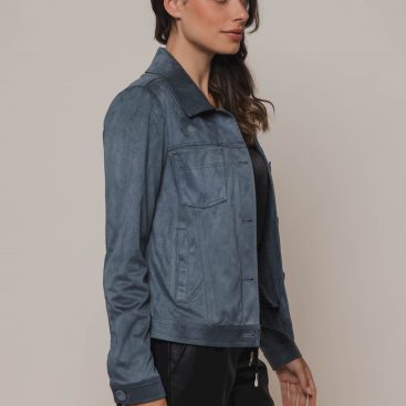 rino pelle giacca modello briana colore blu denim deep aqua