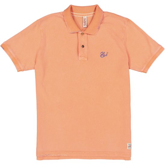 bob polo uomo modello basic r00369 colore arancio
