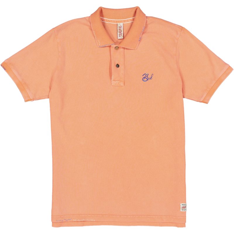 bob polo uomo modello basic r00369 colore arancio