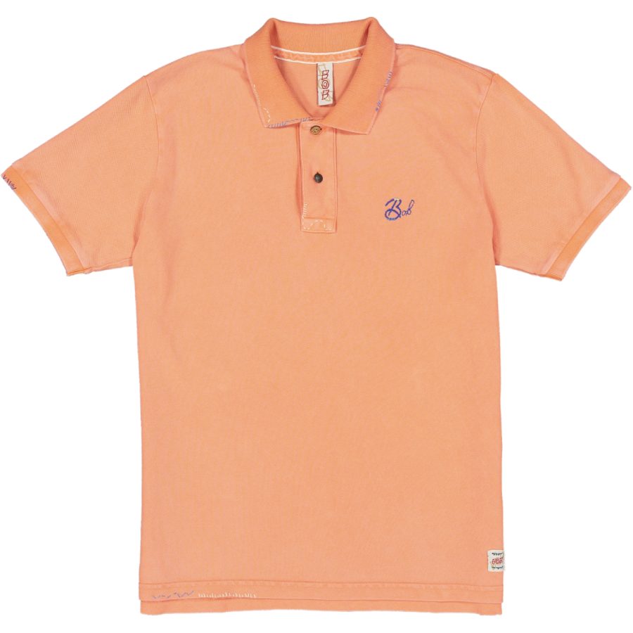 bob polo uomo modello basic r00369 colore arancio