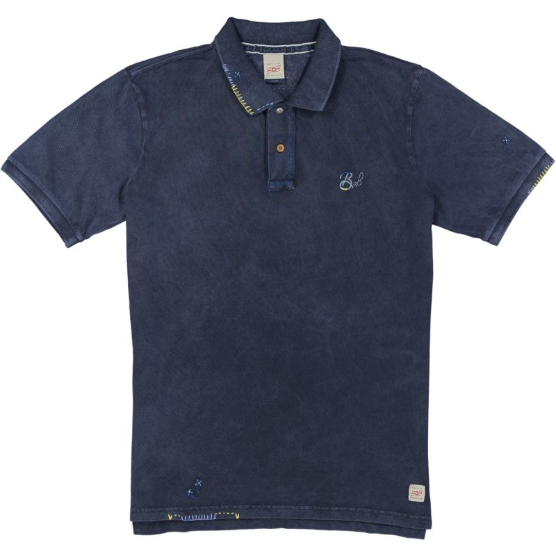 bob polo modello basic r00369 colore blu notte
