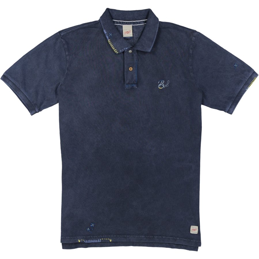 bob polo modello basic r00369 colore blu notte