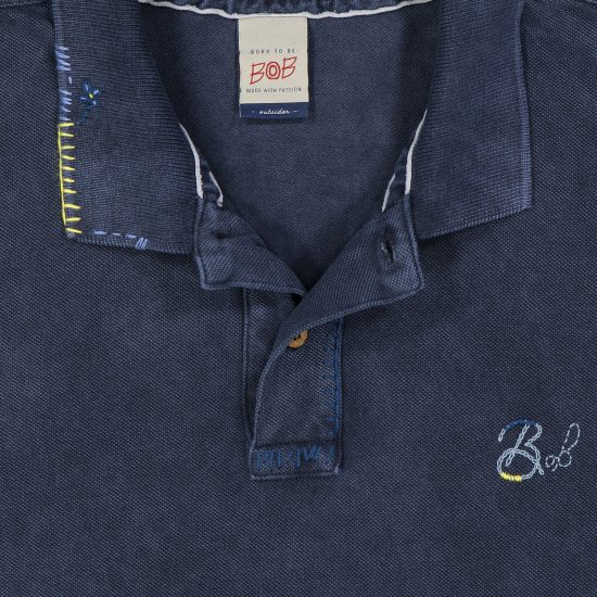 bob polo modello basic r00369 colore blu notte