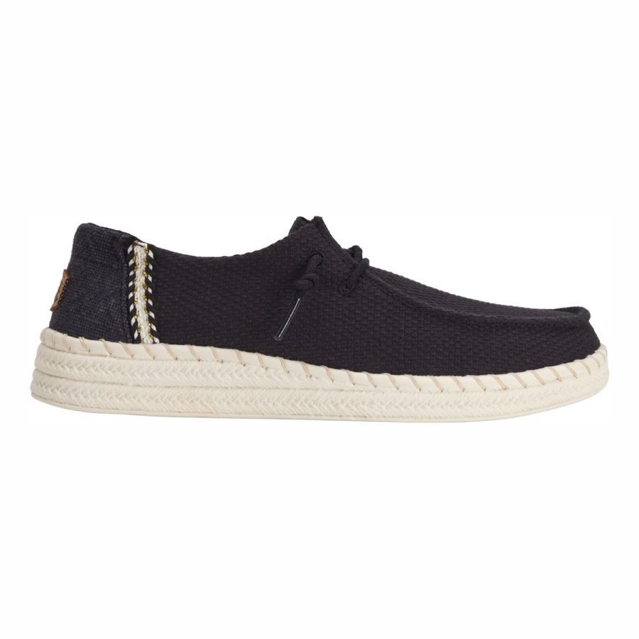 heydude donna modello wendy espadrille woven 43681 colore nero black 001