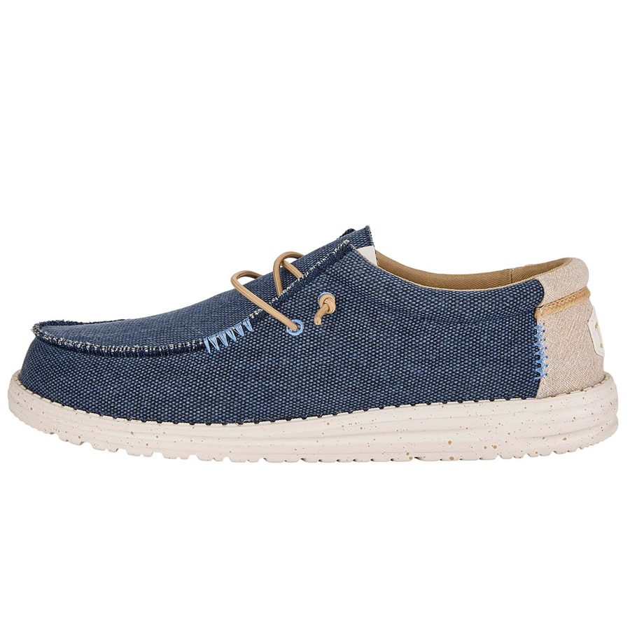 heydude uomo modello wally coastline jute 40952 colore blu navy 410