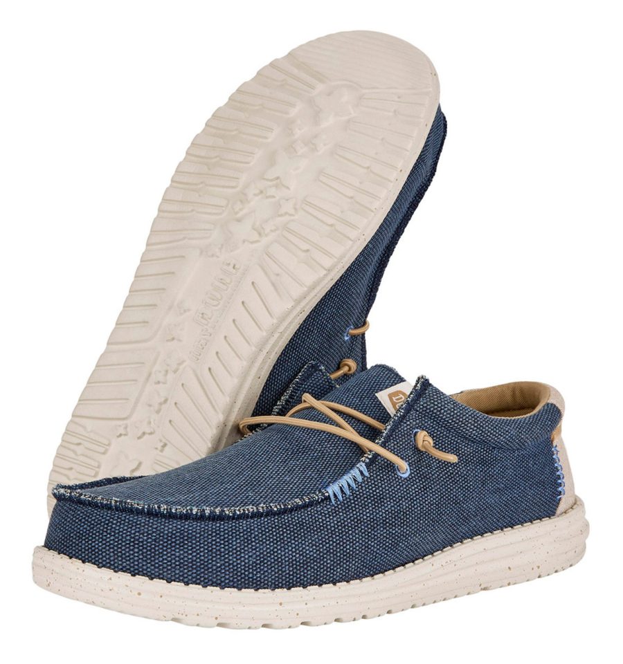 heydude uomo modello wally coastline jute 40952 colore blu navy 410