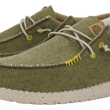 heydude uomo modello wally coastline jute colore verde olive 337