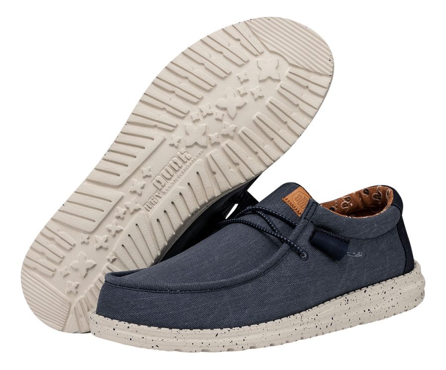 heydude uomo medello wally washed canvas 20296 colore blu navy 410